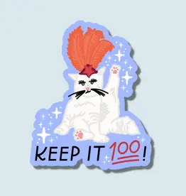 Just Follow Your Art Keep it 100 Swiftie Sticker