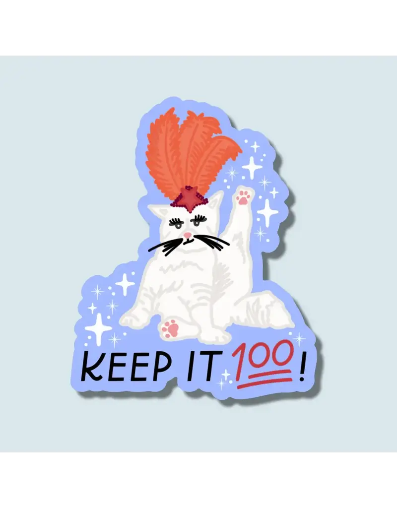 Just Follow Your Art Keep it 100 Swiftie Sticker