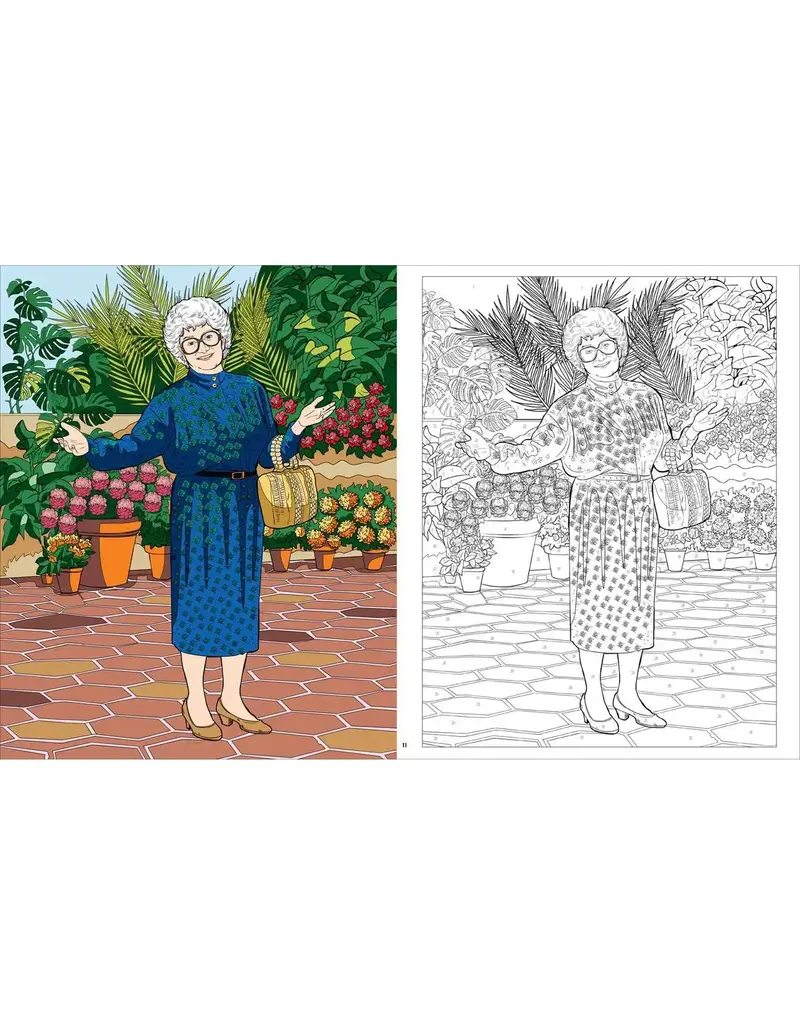 Simon & Schuster Golden Girls Color by Number Activity Book