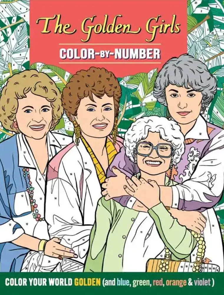 Simon & Schuster Golden Girls Color by Number Activity Book