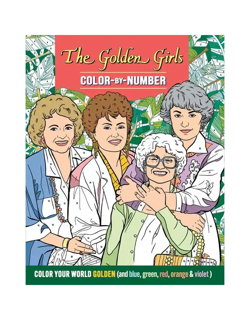 Simon & Schuster Golden Girls Color by Number Activity Book