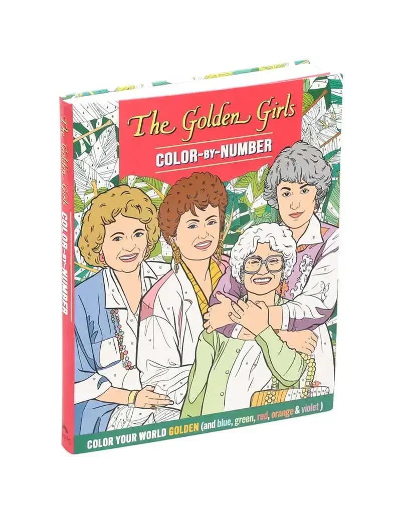Simon & Schuster Golden Girls Color by Number Activity Book