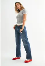 Just Black Denim Dark Stretchy Straight Leg Denim