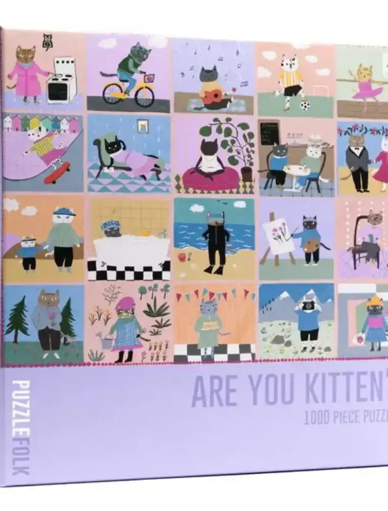 puzzlefolk Are you Kitten 1,000 Piece Cat Puzzle