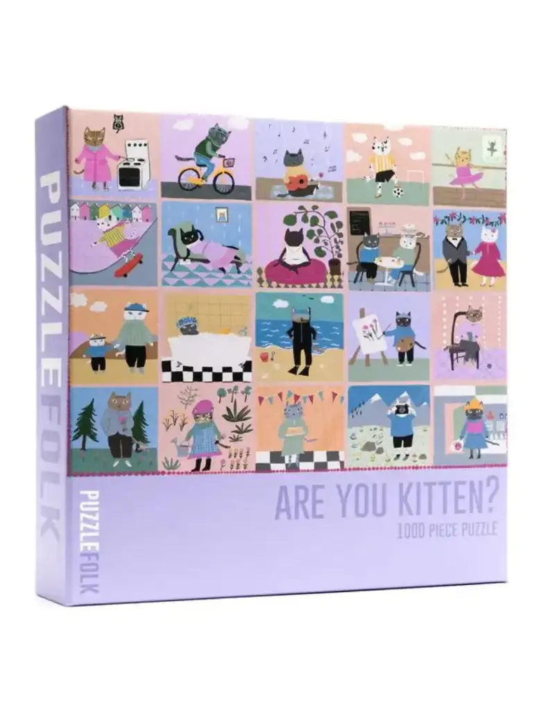 puzzlefolk Are you Kitten 1,000 Piece Cat Puzzle