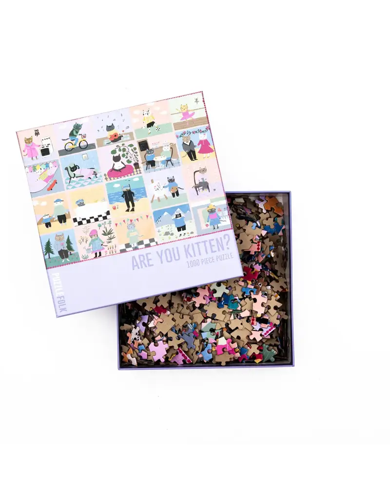 puzzlefolk Are you Kitten 1,000 Piece Cat Puzzle