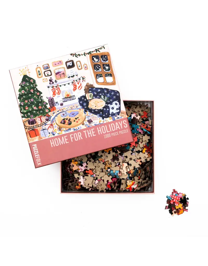 puzzlefolk Home for the Holidays 1000 pc Puzzle