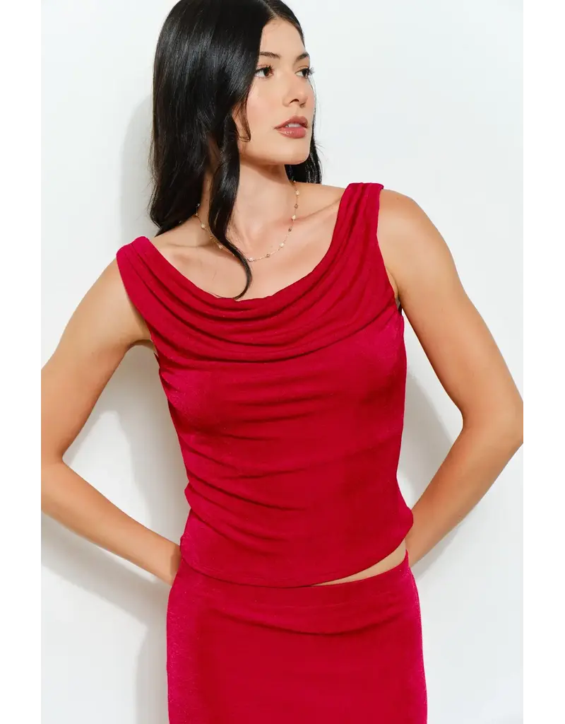 pg Vivienne Cowl Neck Top