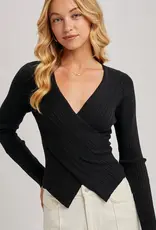 bivy Wiley Wrap Knit Sweater Top