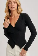 bivy Wiley Wrap Knit Sweater Top