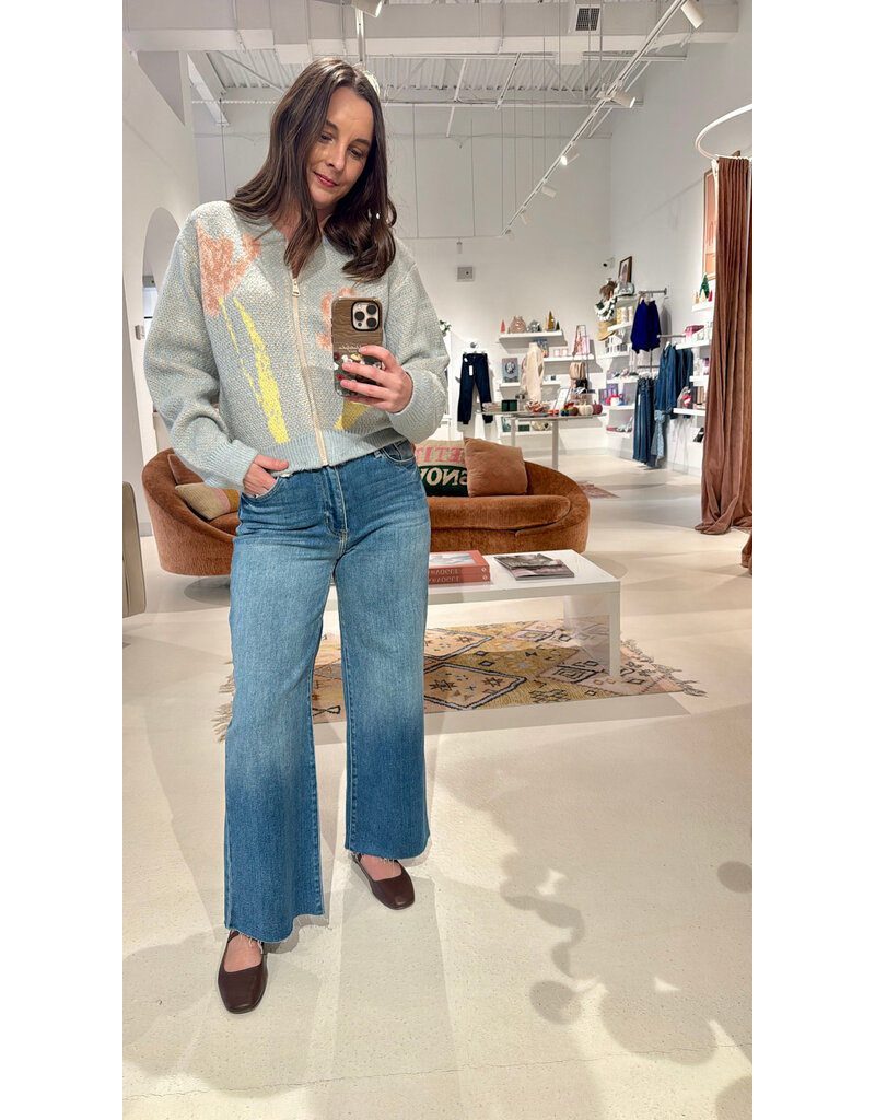 Just Black Denim Scissor Cut Wide Leg Denim