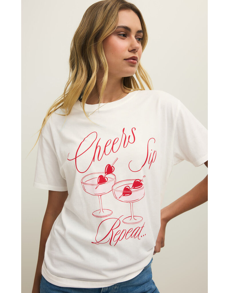 Z Lounge Cheers Boyfriend Tee