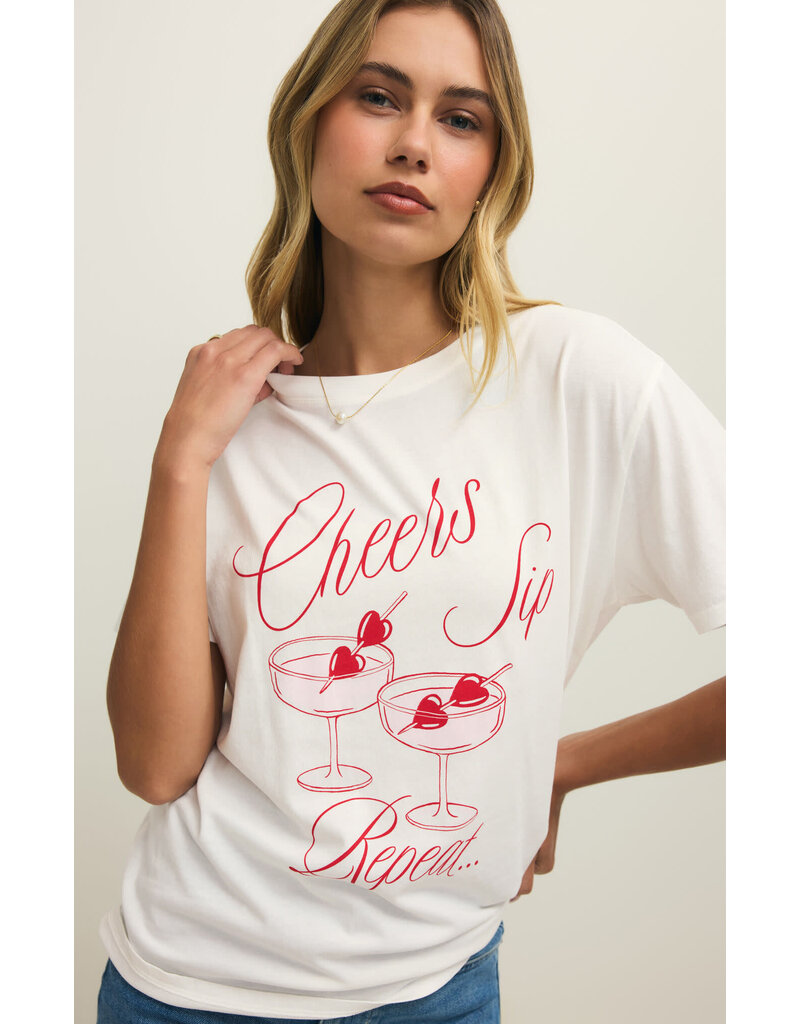 Z Lounge Cheers Boyfriend Tee