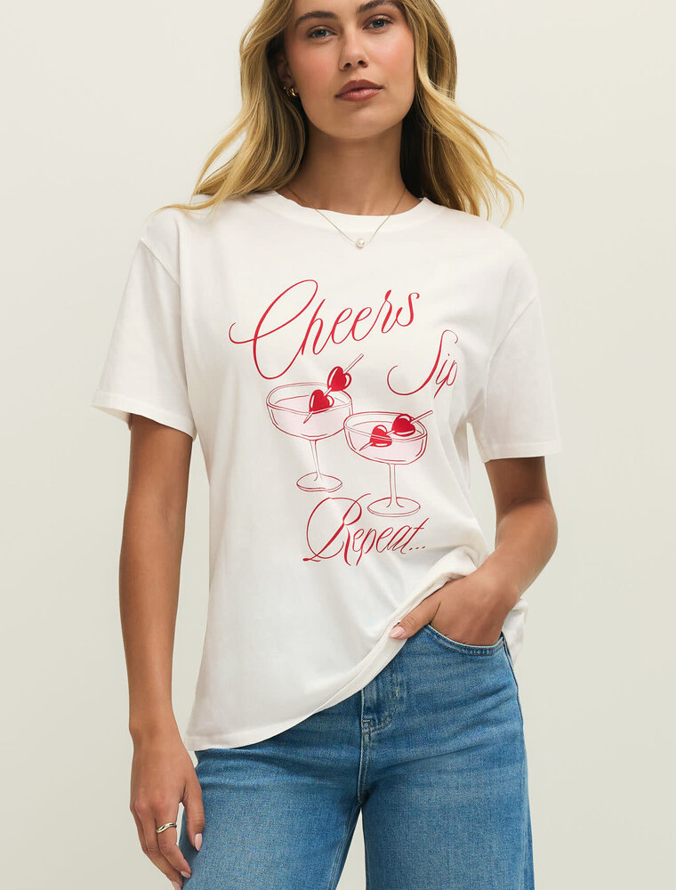 Z Lounge Cheers Boyfriend Tee