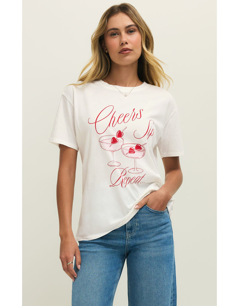 Z Lounge Cheers Boyfriend Tee