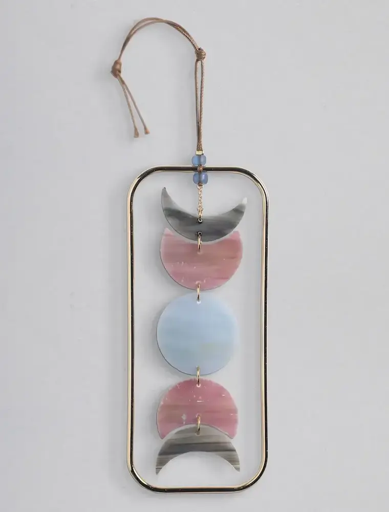 Scout Curated Wears Stained Glass Light Catcher - Moon Phase
