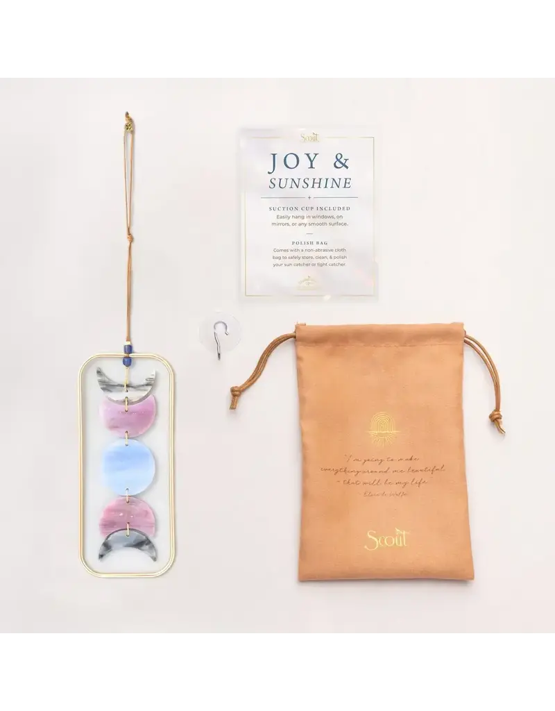 Scout Curated Wears Stained Glass Light Catcher - Moon Phase