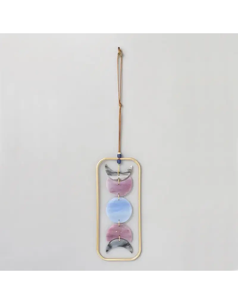Scout Curated Wears Stained Glass Light Catcher - Moon Phase