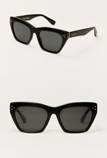 Z Supply Park Ave Polished Black Grey Polarized