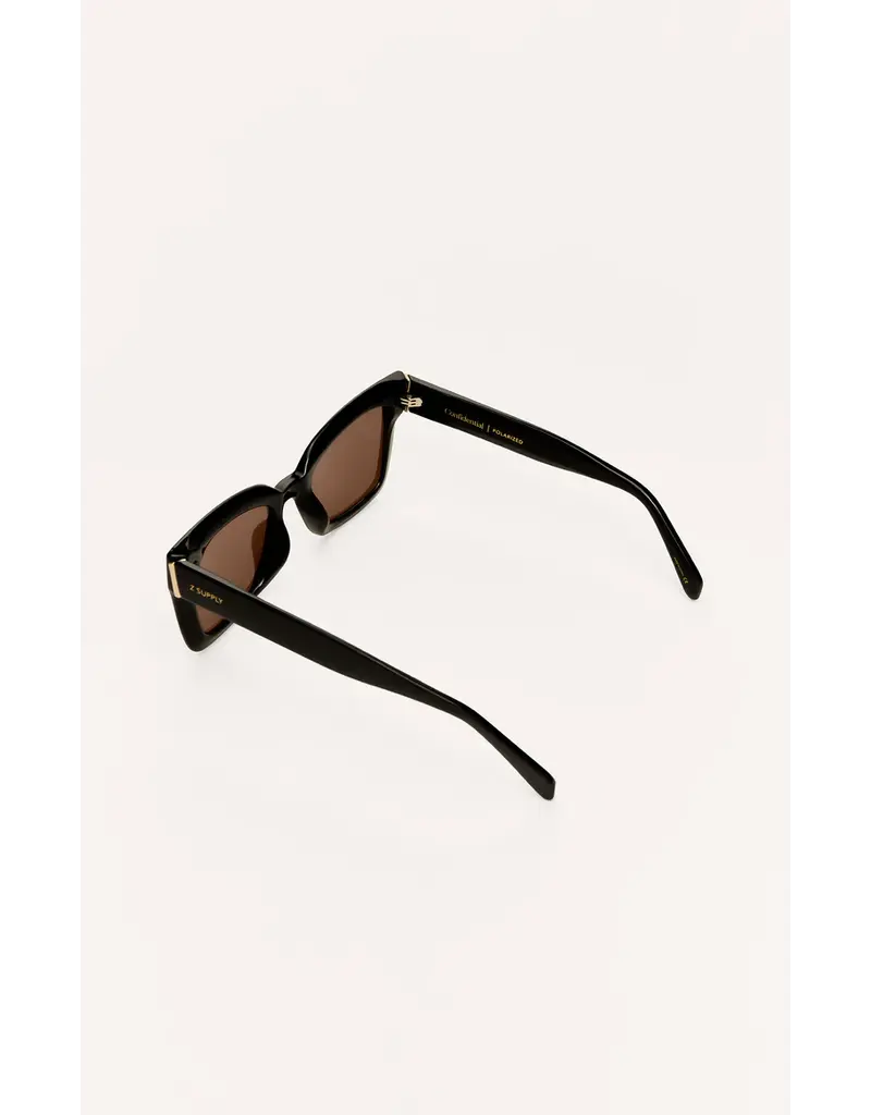 Z Supply Confidential Polished Black Brown Polarized