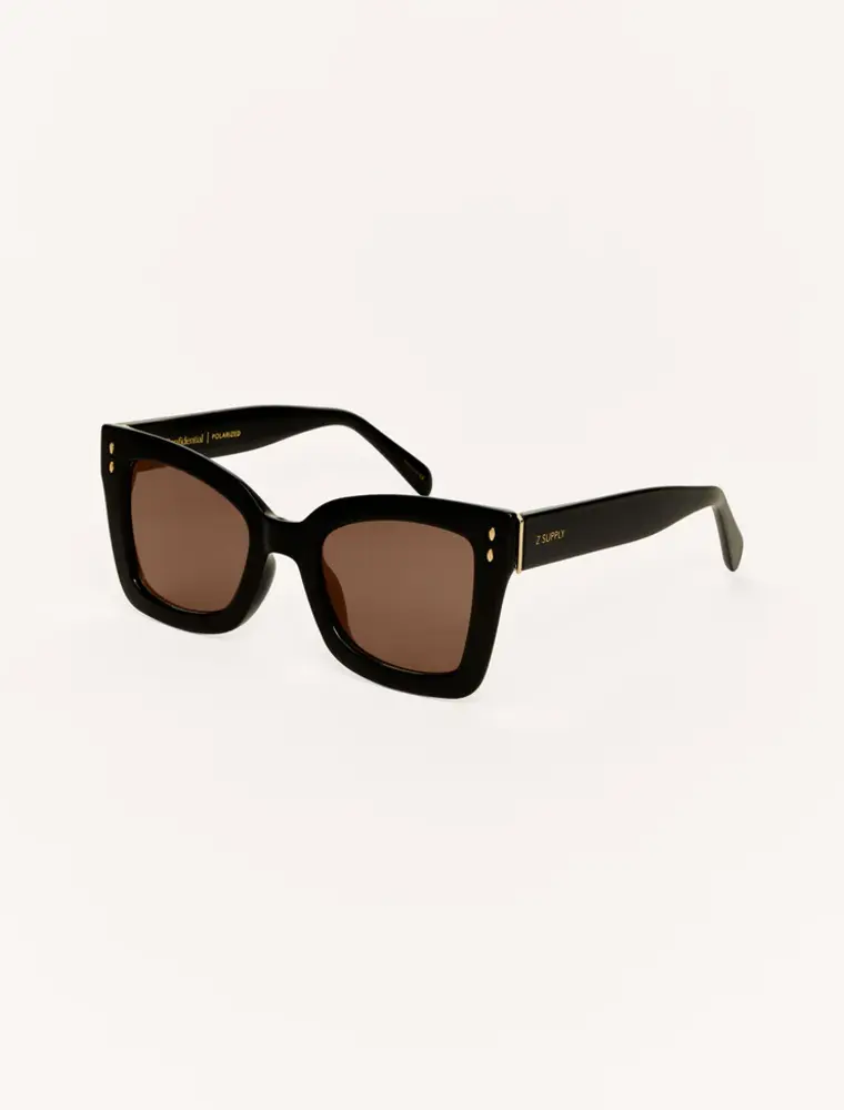 Z Supply Confidential Polished Black Brown Polarized