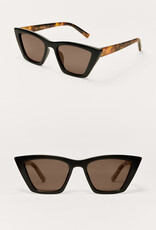 Z Supply Villa Black Tort Brown Polarized