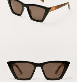 Z Supply Villa Black Tort Brown Polarized
