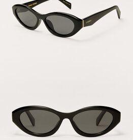 Z Supply Backstage Polished Black-Grey Polarized Sunglasses