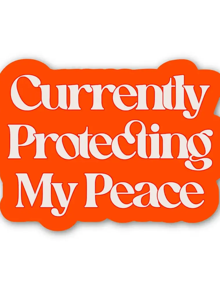 big moods Protecting My Peace Sticker