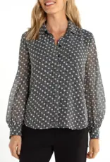 Liverpool Long Sleeve Collared Blouse