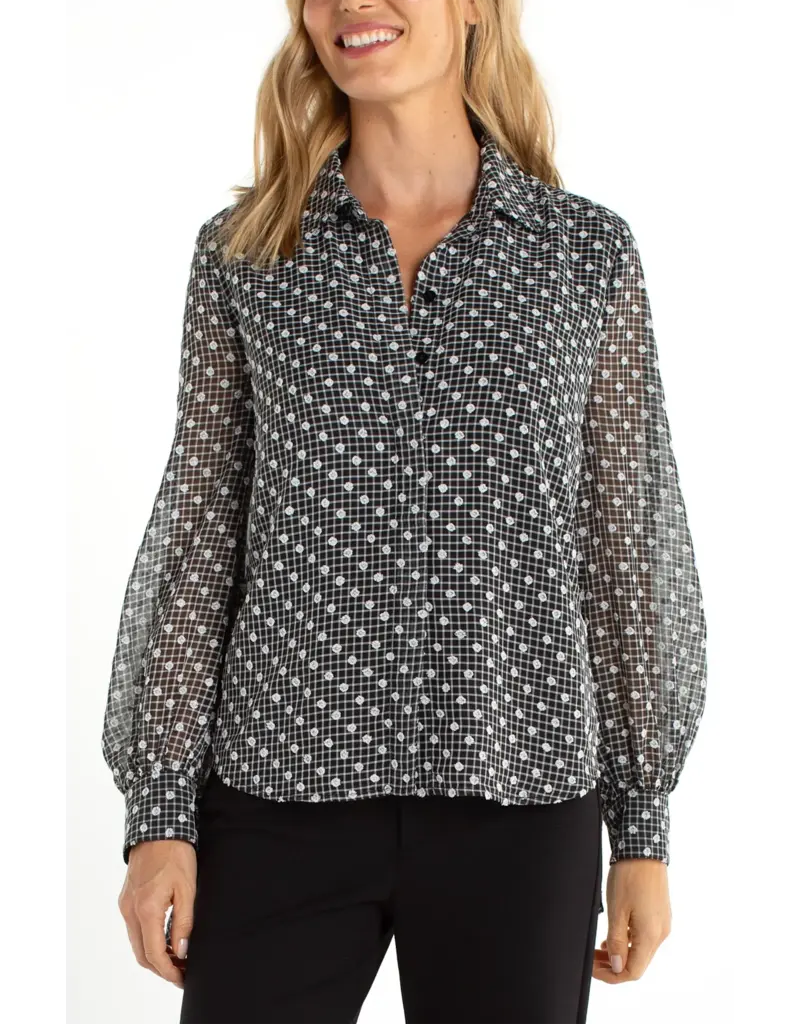 Liverpool Long Sleeve Collared Blouse