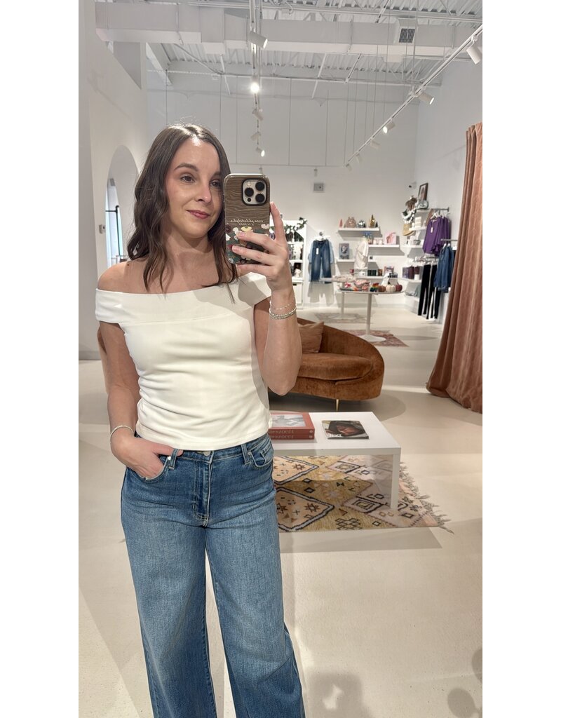 Z Supply Second Skin Off The Shoulder Top