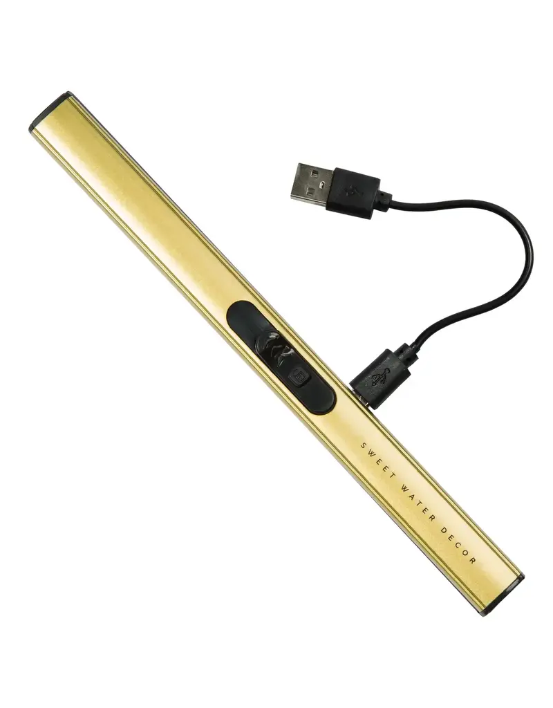Sweet Water Decor Rechargeable Gold Lighter