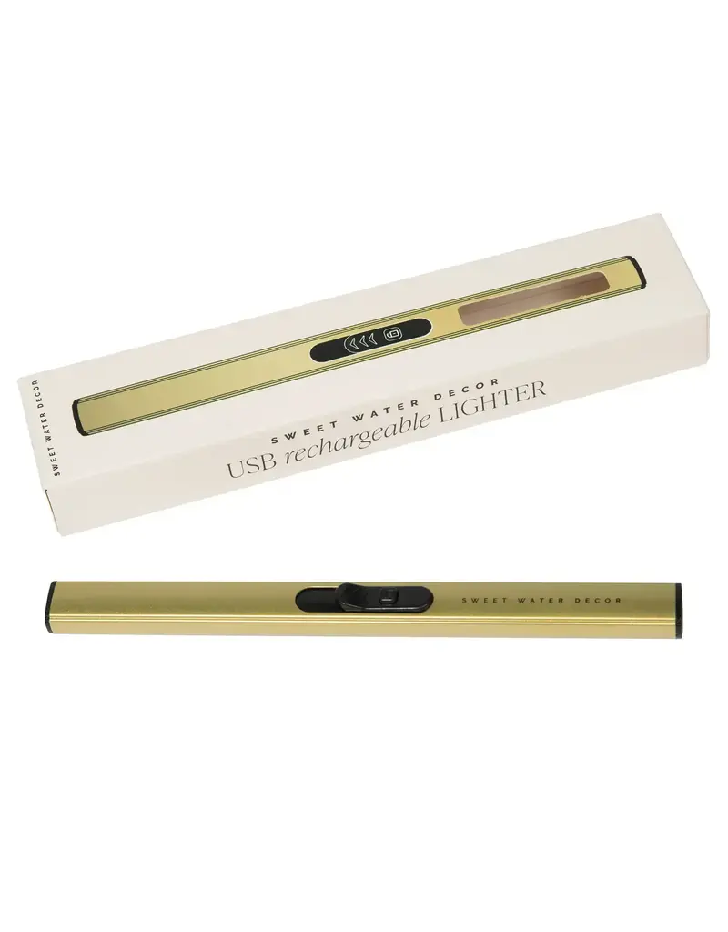 Sweet Water Decor Rechargeable Gold Lighter
