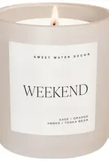 Sweet Water Decor Weekend 15 oz Soy Matte Candle