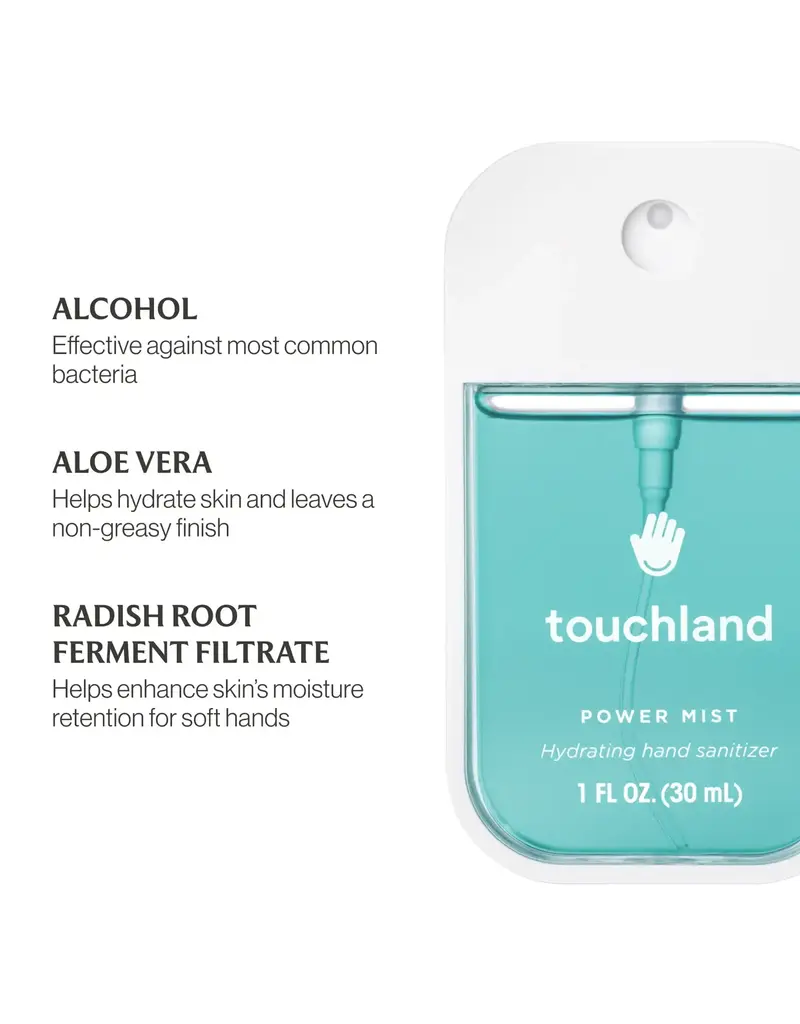 touchland Blue Sandalwood Power Mist Hydrating Hand Sanitizer