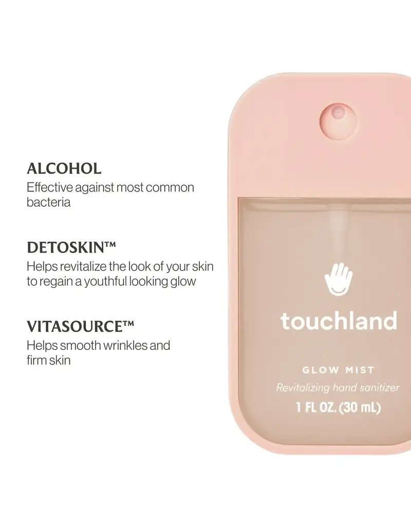 touchland Rosewater Glow Mist Revitalizing Hand Sanitizer