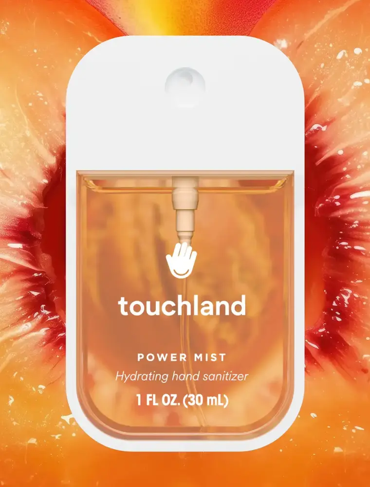 touchland Velvet Peach Power Mist Hydrating Hand Sanitizer