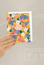 Seedlings Flower Power Congratulations Greeting Card