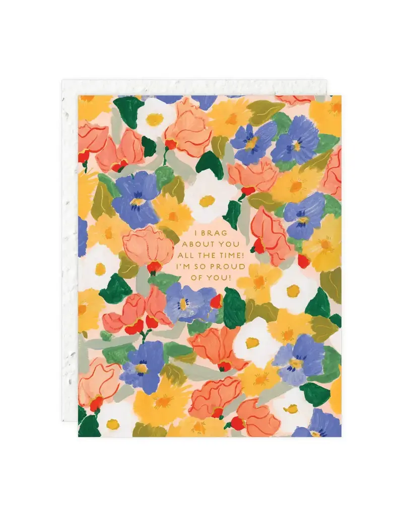 Seedlings Flower Power Congratulations Greeting Card