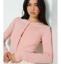 pg The Evan Embroidered Bow Cardigan