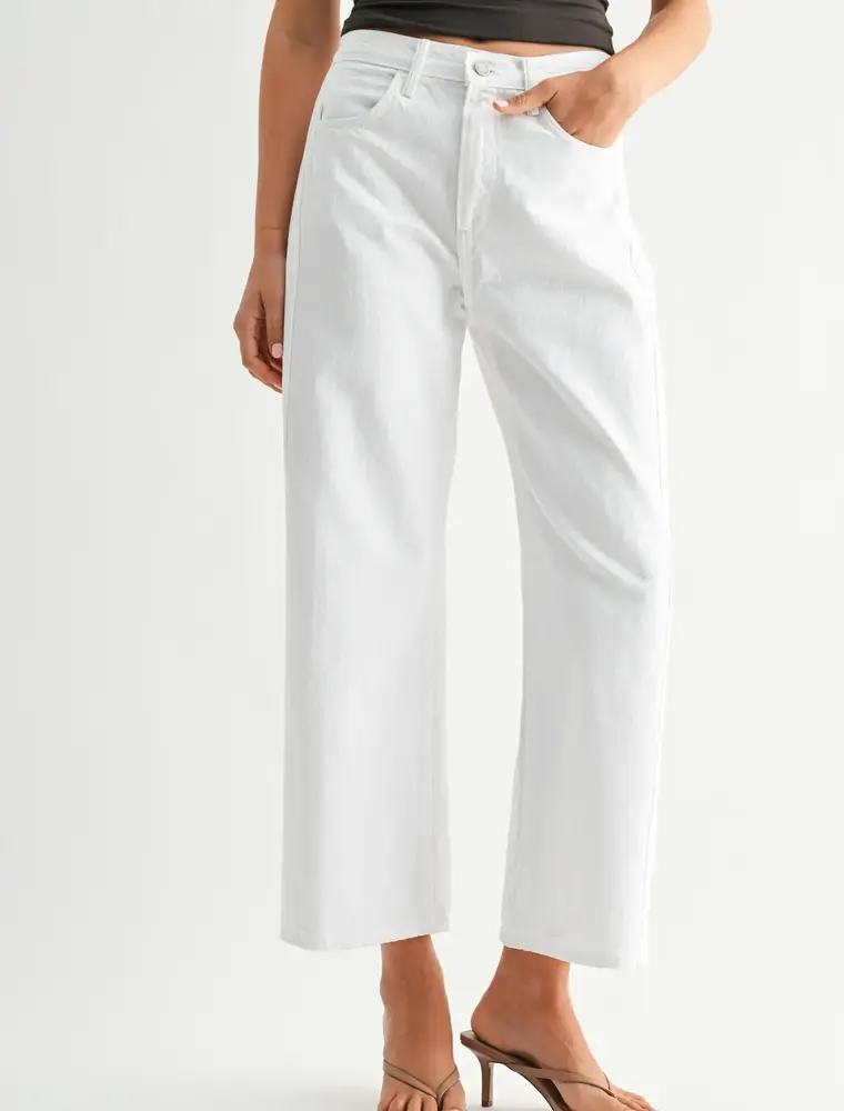 Just Black Denim Twisted Seam Barrel Jeans