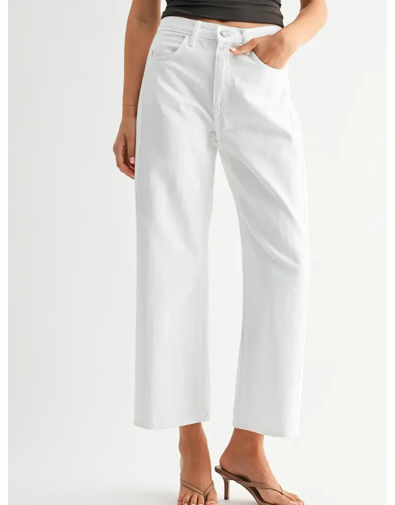 Just Black Denim Twisted Seam Barrel Jeans