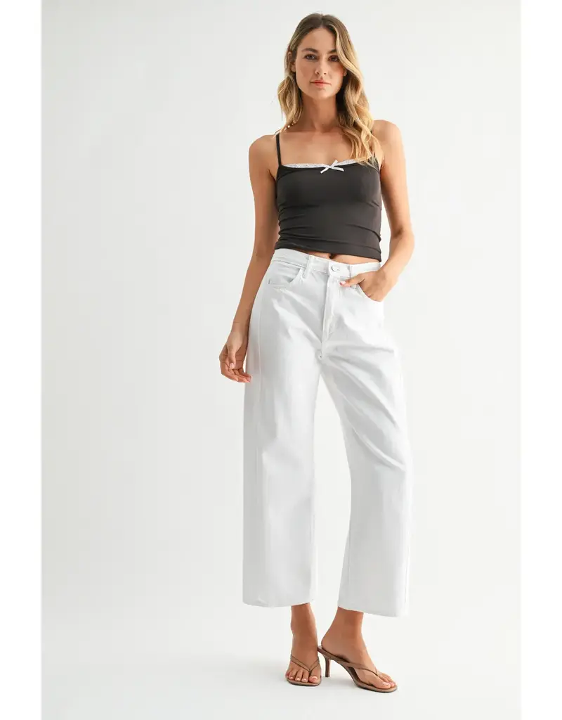 Just Black Denim Twisted Seam Barrel Jeans