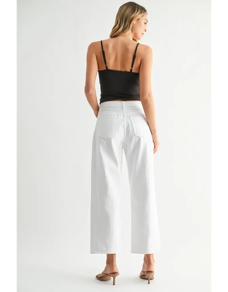 Just Black Denim Twisted Seam Barrel Jeans