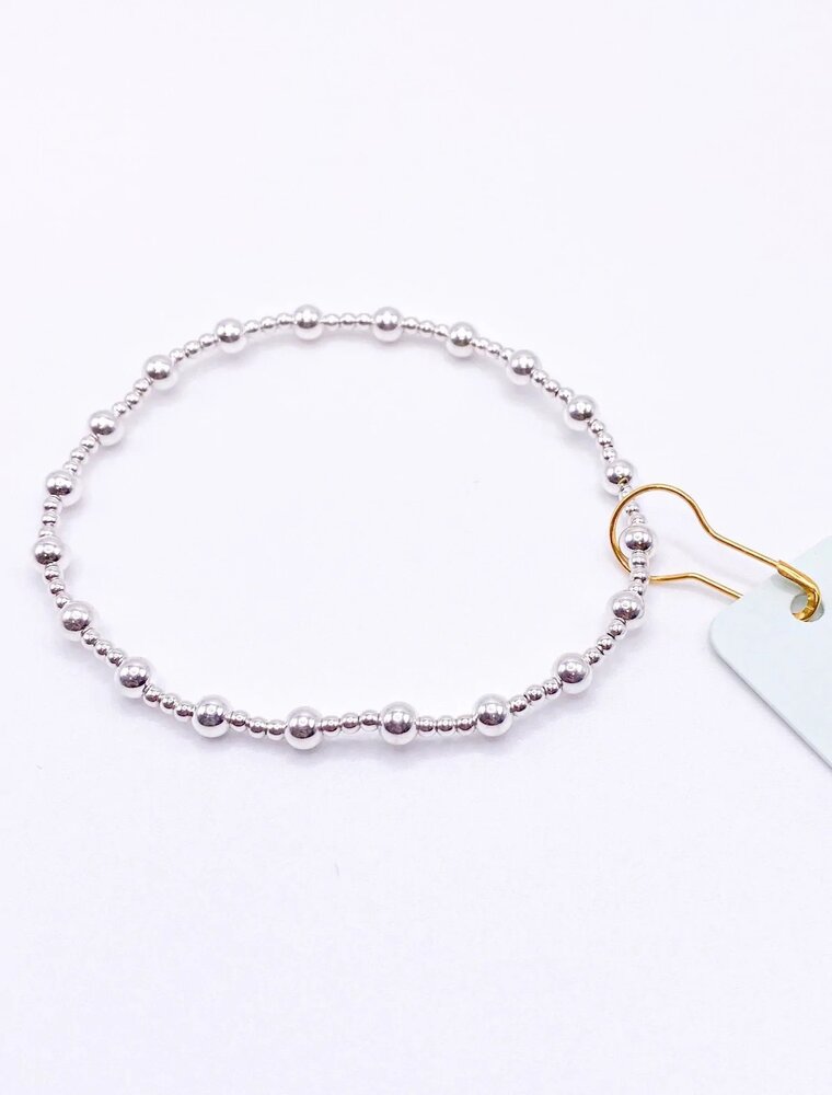 ENEWTON Classic Sincerity Pattern 4MM Bead Bracelet Sterling