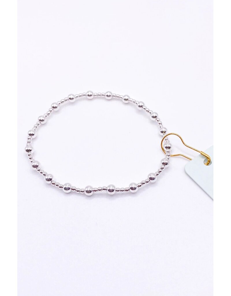ENEWTON Classic Sincerity Pattern 4MM Bead Bracelet Sterling