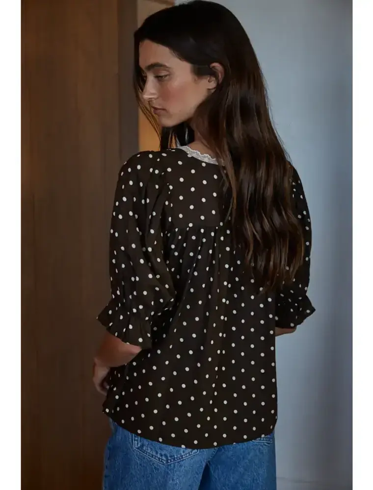 By Together The Leighton Polka Dot Blouse