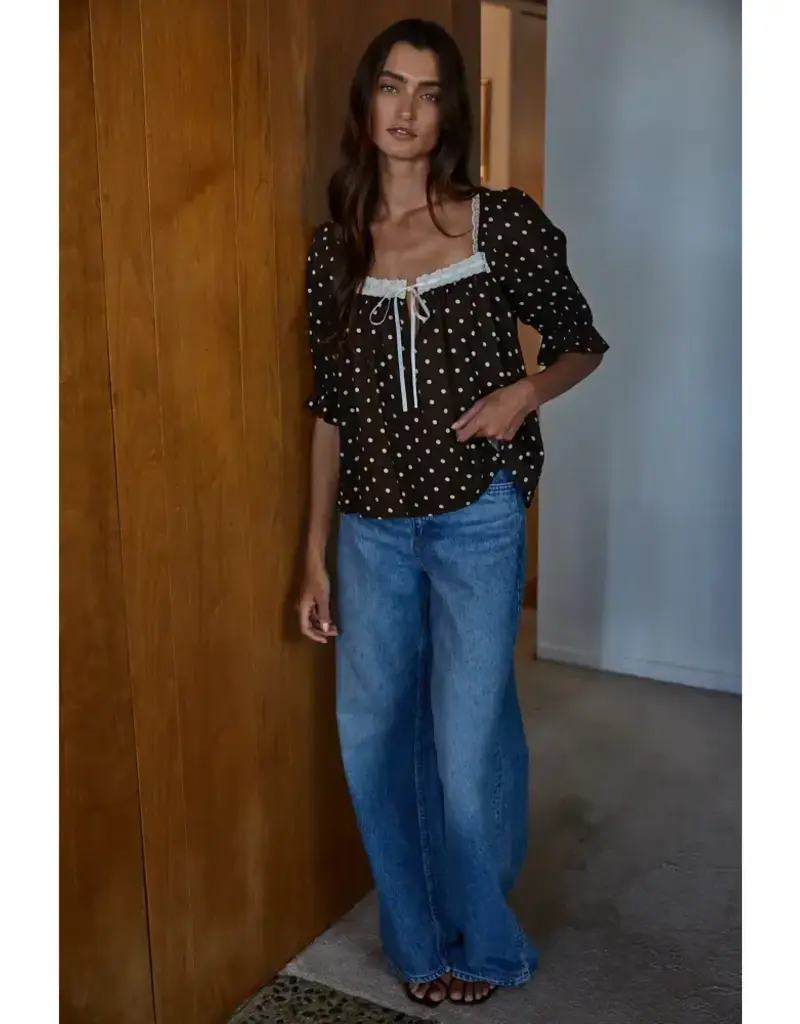 By Together The Leighton Polka Dot Blouse