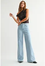 Just Black Denim Light Wash Palazzo Jeans